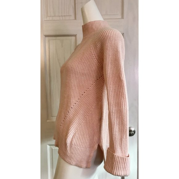 GUC | GAP Light Pink Peach Sweater Tunic | X Small | Ribbed Sweater Teen Girl - Picture 3 of 9